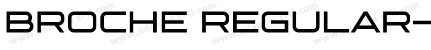 Broche Regular字体转换
